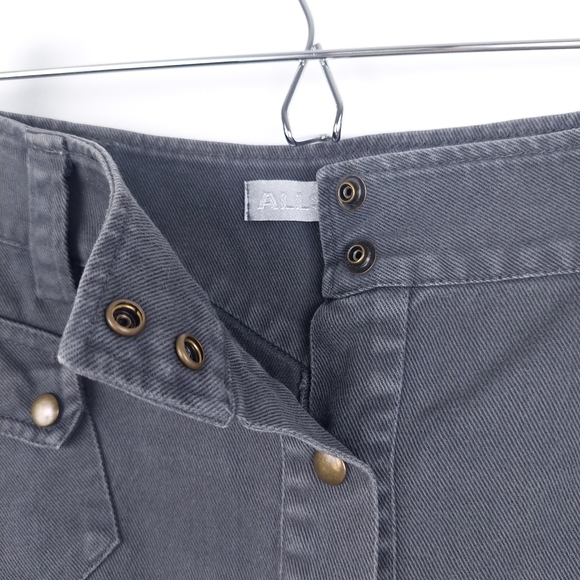Allsaints Dark Grey Denim Mini Skirt Size Small Approx UK 12 - Picture 6 of 11